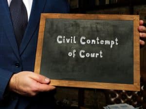 How to Keep from Being Charged with Contempt of Court in New Jersey