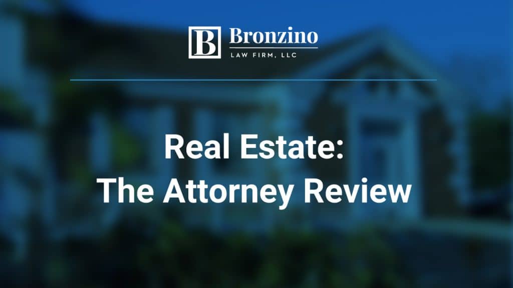 Real Estate Attorney Review Process Ocean and Monmouth County NJ